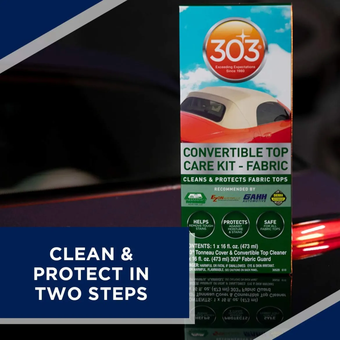 303 Convertible Top Cleaner Fabric Cleaning And Care Kit - 16 Fl. Oz. (30520)