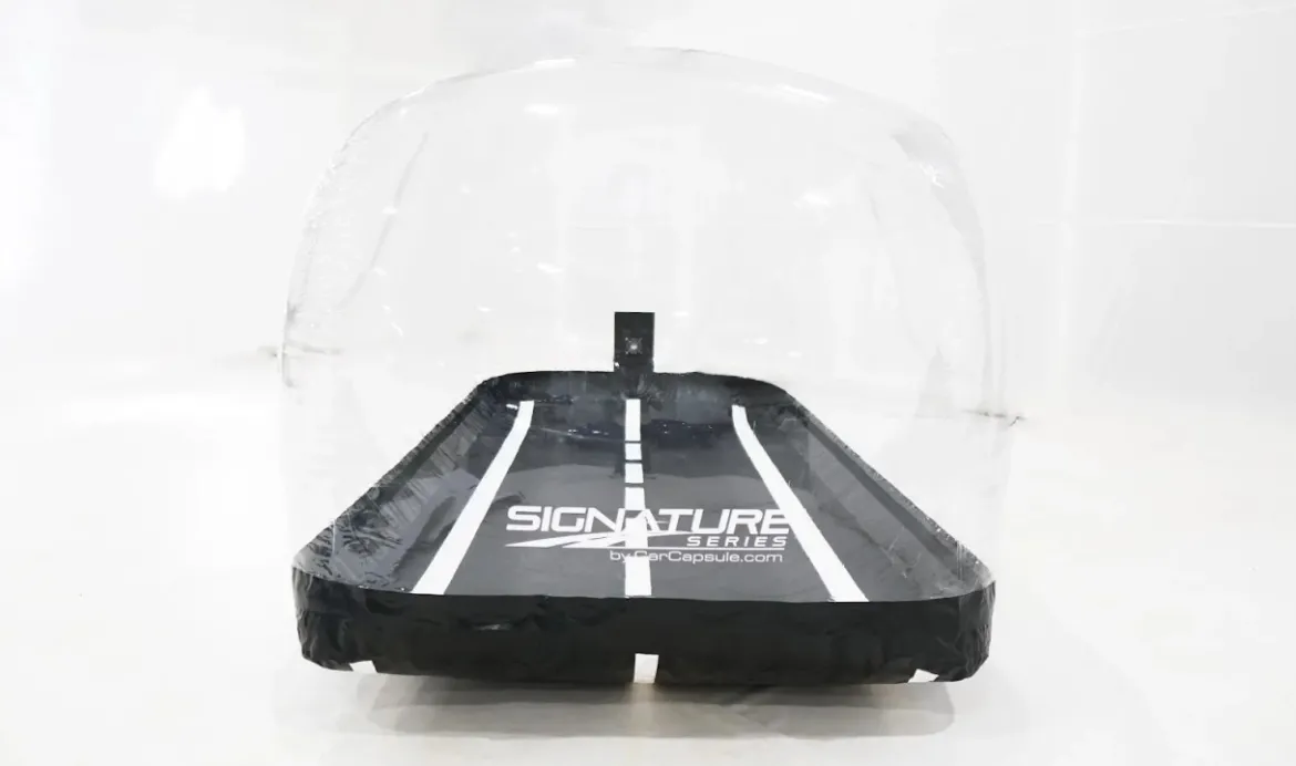 14' Signature Series Tall Indoor CarCapsule w/Road Emblazoned Floor Includes Intellicharger (CS14TF)
