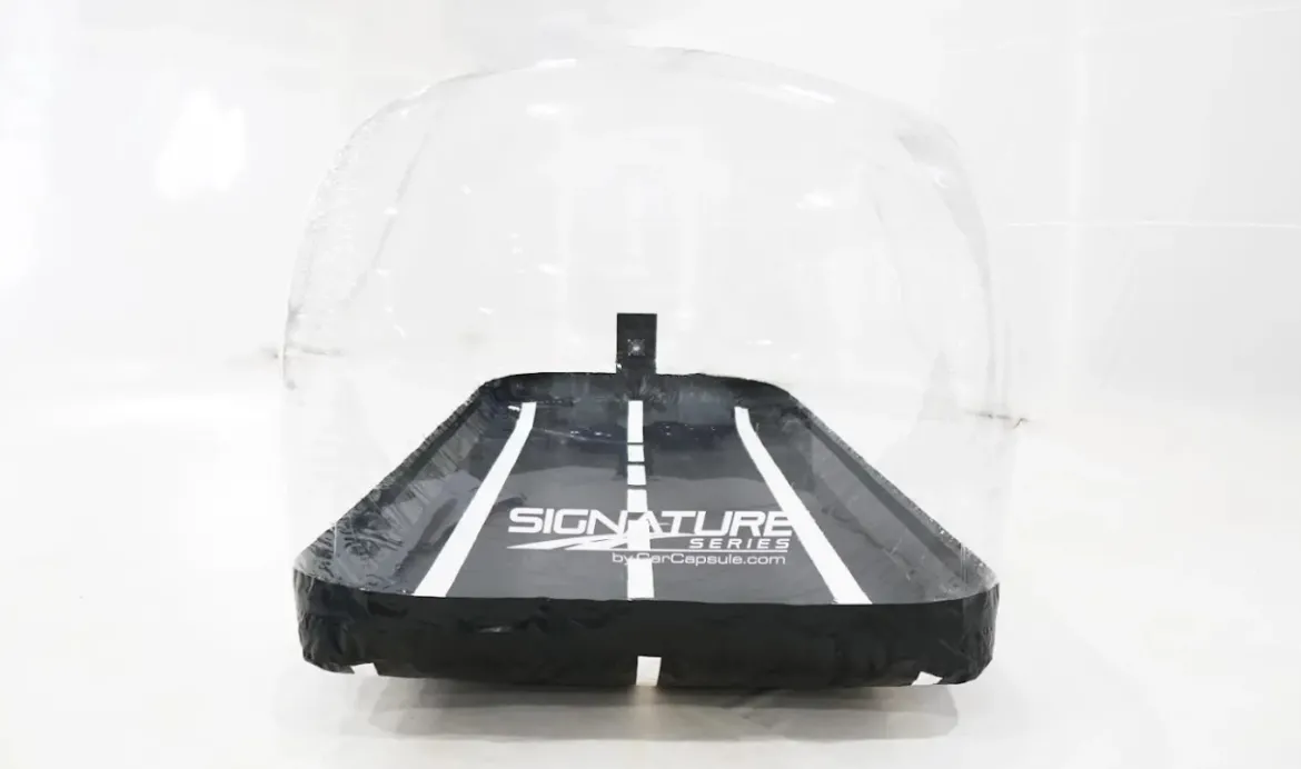 20' Signature Series Tall Indoor CarCapsule w/Road Emblazoned Floor Includes Intellicharger (CS20TF)