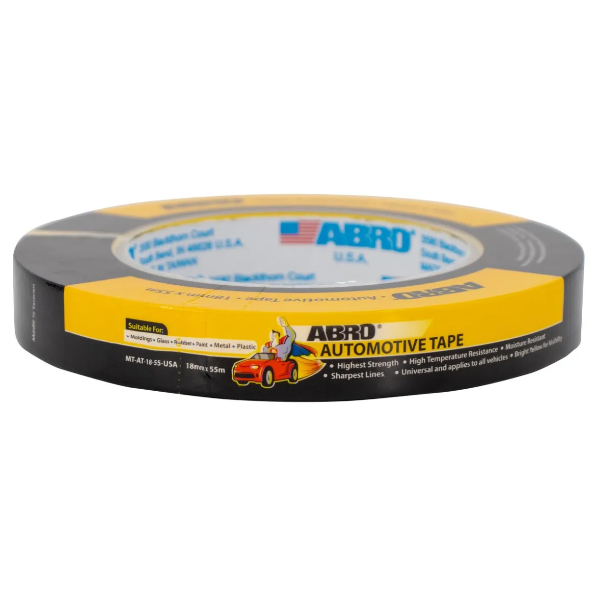 ABRO Automotive Masking Tape 18mm x 55M (MT-AT-18-55-USA)