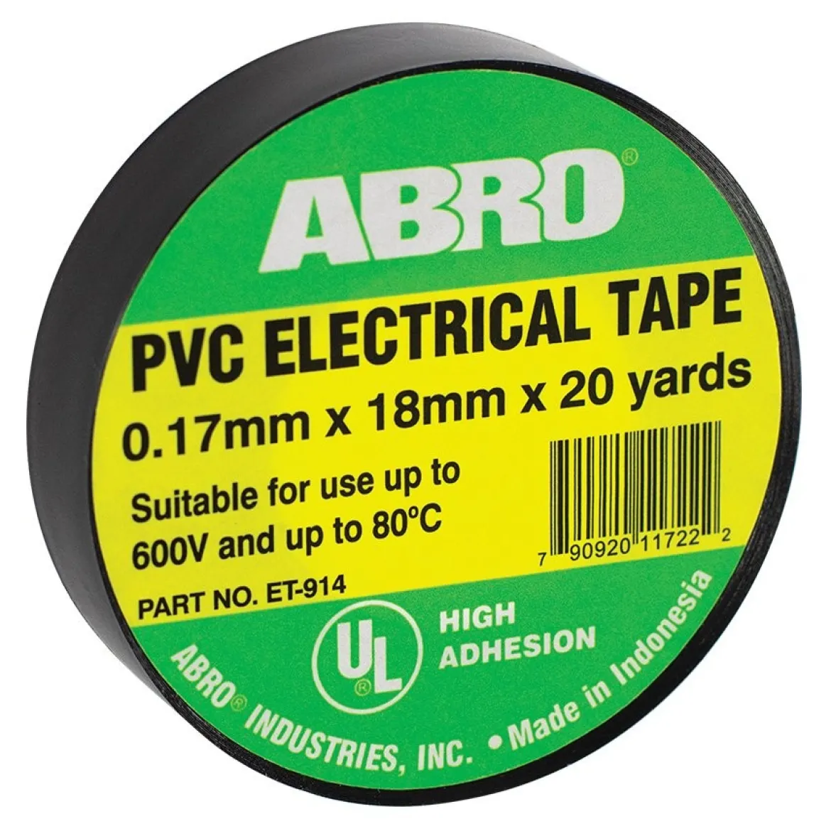 ABRO Electrical Tape Black (ET-914-BLK)