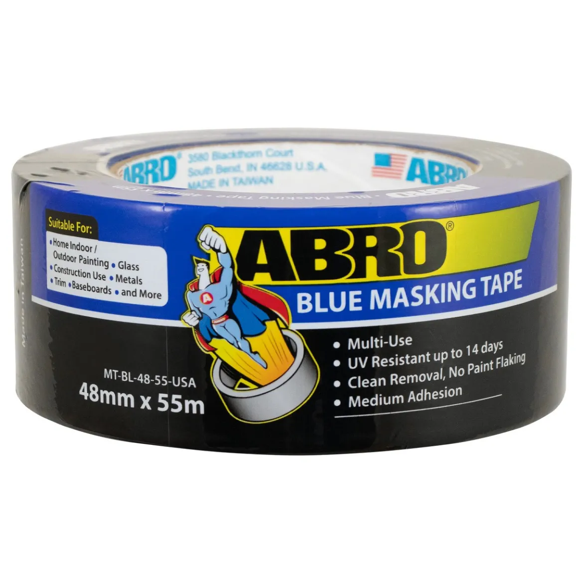 ABRO Masking Tape Blue 48mm x 55M (MT-BL-48-55-USA)