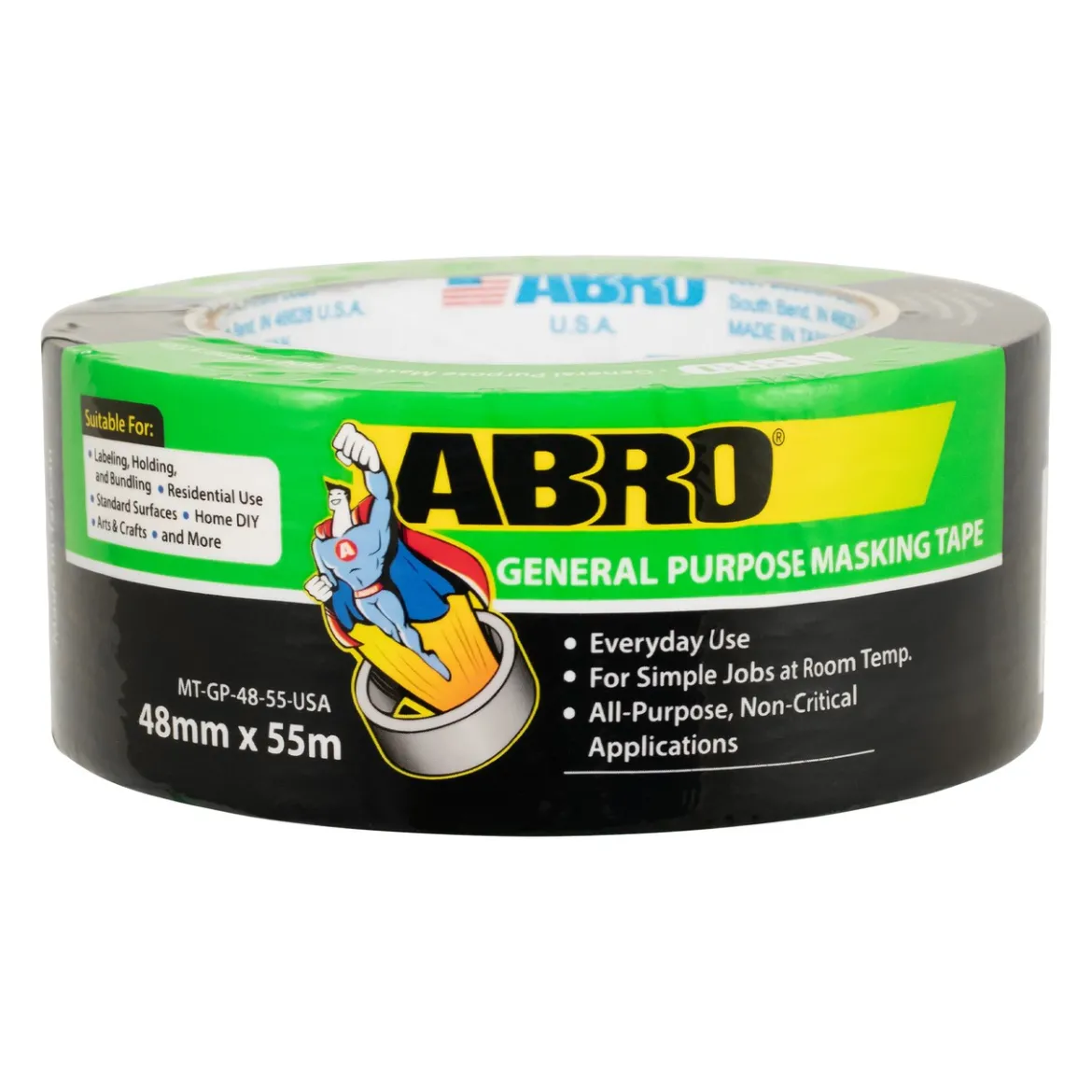 ABRO Masking Tape GP 48mm x 55M Natural (MT-GP-48-55-USA)