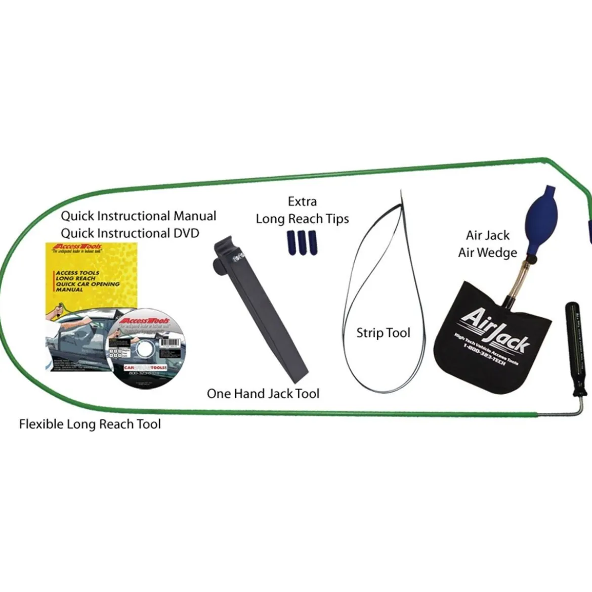Access Tools Fast Access Car Opening Set with Air Jack (FACOS)