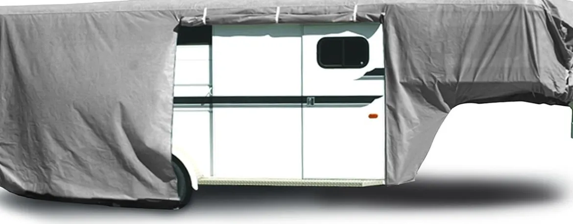 ADCO Aquashed Gooseneck Horse Trailer Cover 24' 7"-28' 6" Poly Sides w/ Zipper (ADO46012)