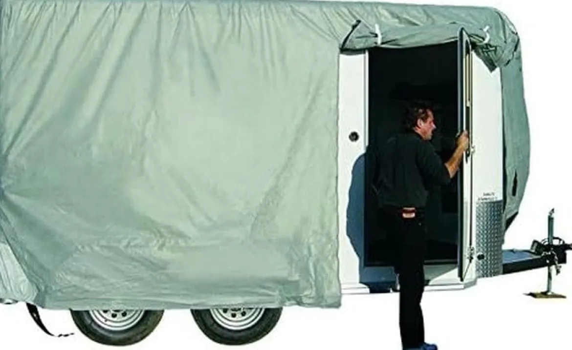 ADCO Aquashed Gooseneck Horse Trailer Cover Up to 24' 6" Poly Sides w/ Zipper (ADO46011)