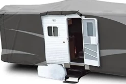ADCO Designer SFS Aquashed Travel Trailer RV Cover 20'1"-22' Gray (ADO52241)