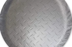ADCO Diamond Plated Steel Vinyl Spare Tire Cover 29 3/4