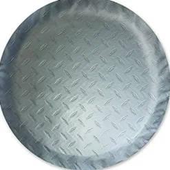 ADCO Diamond Plated Steel Vinyl Spare Tire Cover L 25 1/2