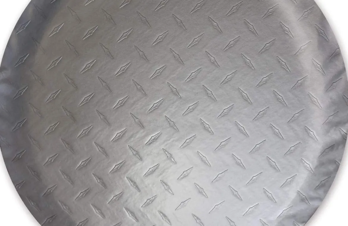 ADCO Diamond Plated Steel Vinyl Spare Tire Cover L 25 1/2" (ADO9758)