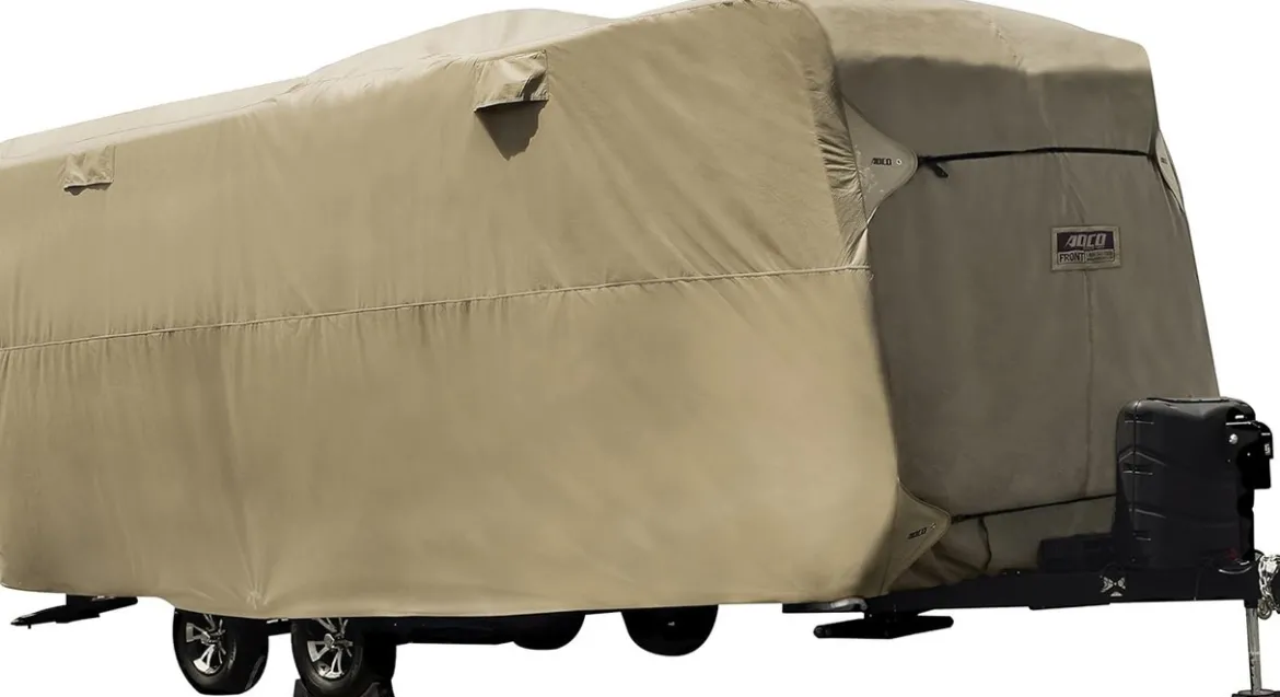 ADCO Travel Trailer Storage Lot Cover 24'1"-26' Tan (ADO74843)