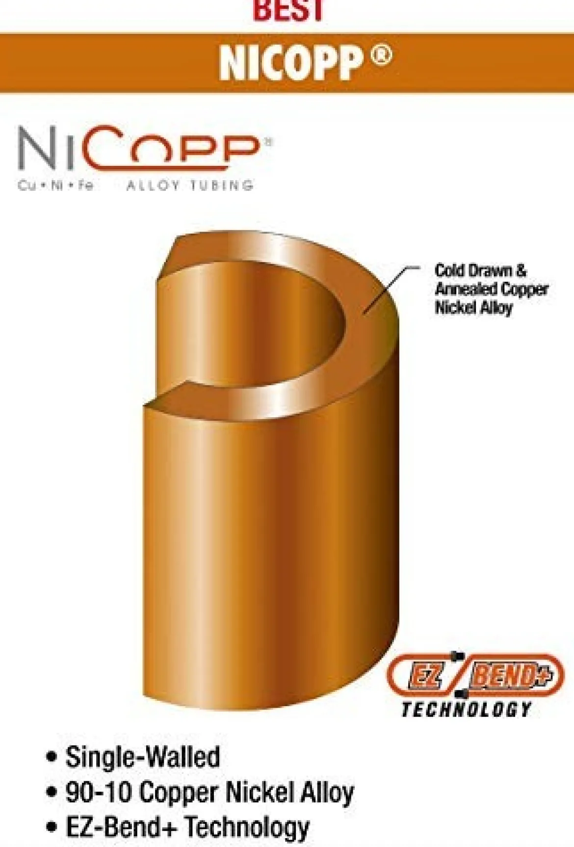 AGS Company CNC 625 Nickel Copper Brake, Fuel & Transmission Line Coil 3/8" x 25' (CNC-625)