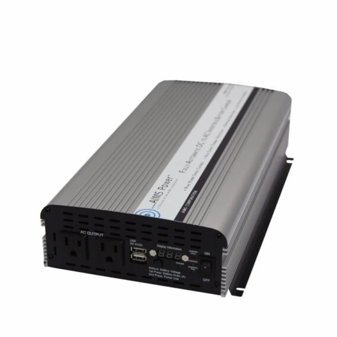 Aims Power 1500 Watt Power Inverter With Battery Charger And Transfer Switch (PWRIC150012W)