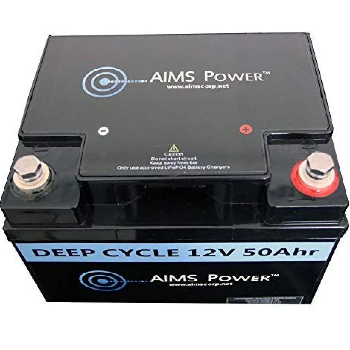 AIMS Power 50Ah 12V Lithium Battery (LFP12V50AB)