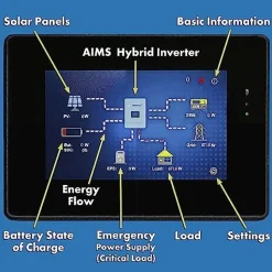AIMS Power Hybrid Inverter Charger 4.6kW Output 6.9kW Solar Capacity (PIHY4600)