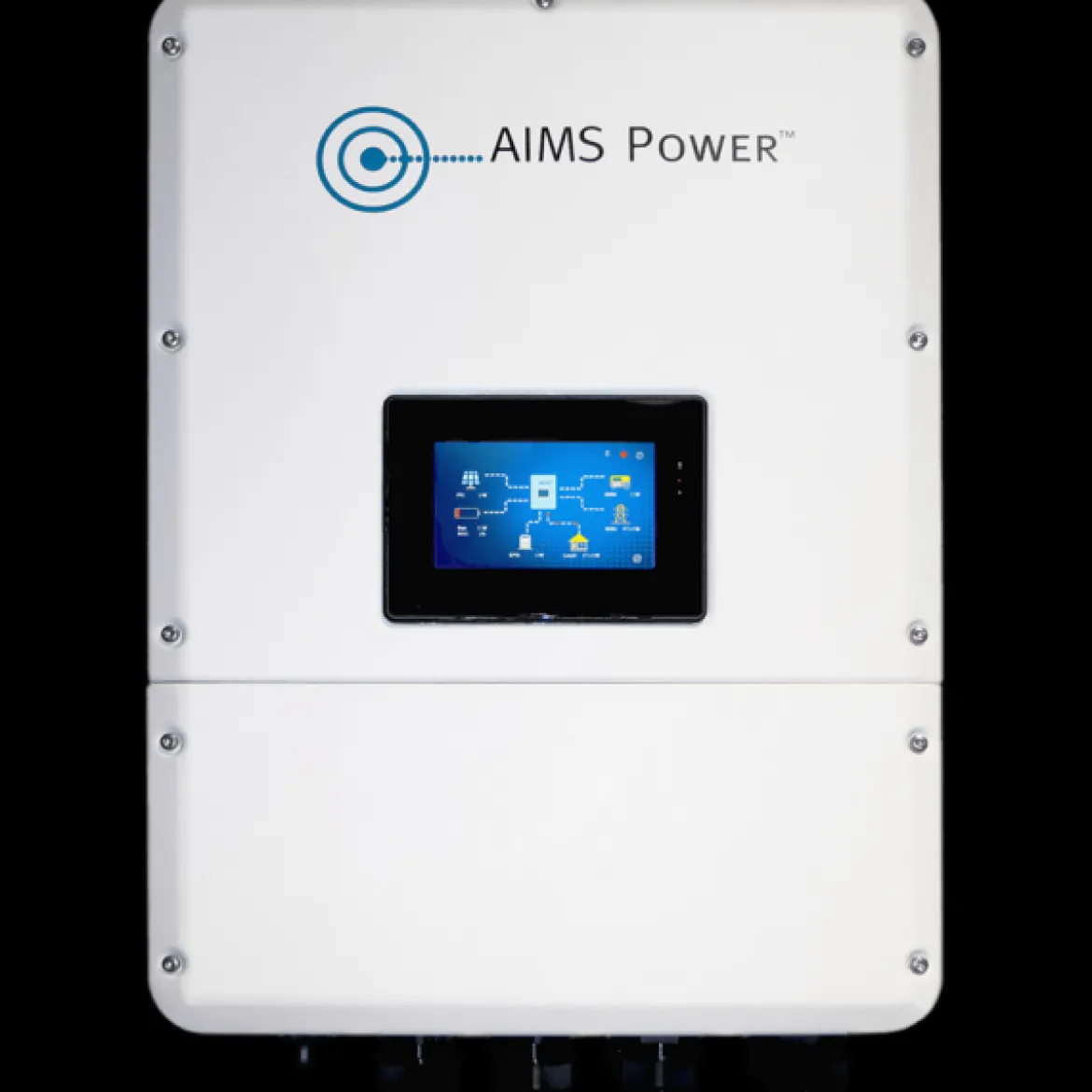 Aims Power Kit Hybrid Pure Sine Inverter & Lithium Battery Cabinet - 9.6 Kw Output 15 Kw Solar Capacity (KITHY96230BAT)