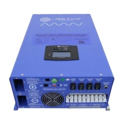 Aims Power Off Grid / Back Up 12000 Watt Pure Sine Inverter Charger 120V / 240V & 48V Lithium Battery (KITC-12K48240)