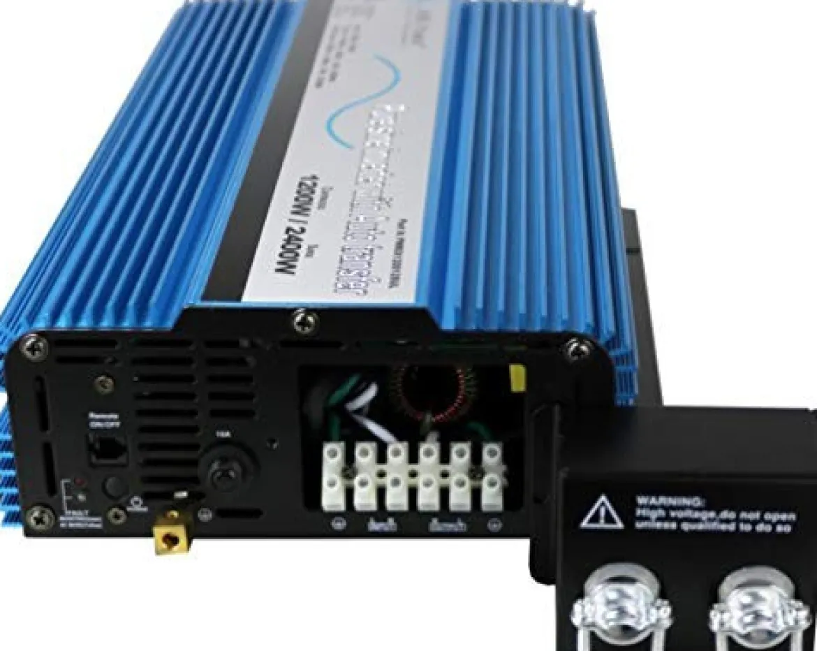 AIMS Power Pure Sine Inverter with Transfer Switch 1200W Power (PWRIX120012SUL)