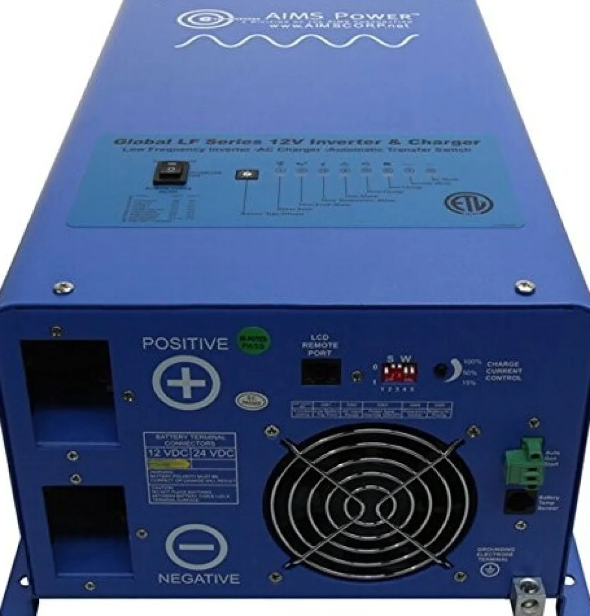 AIMS Power Pure Sine Low-Frequency Inverter 2000 Watts (PICOGLF20W12V120V)