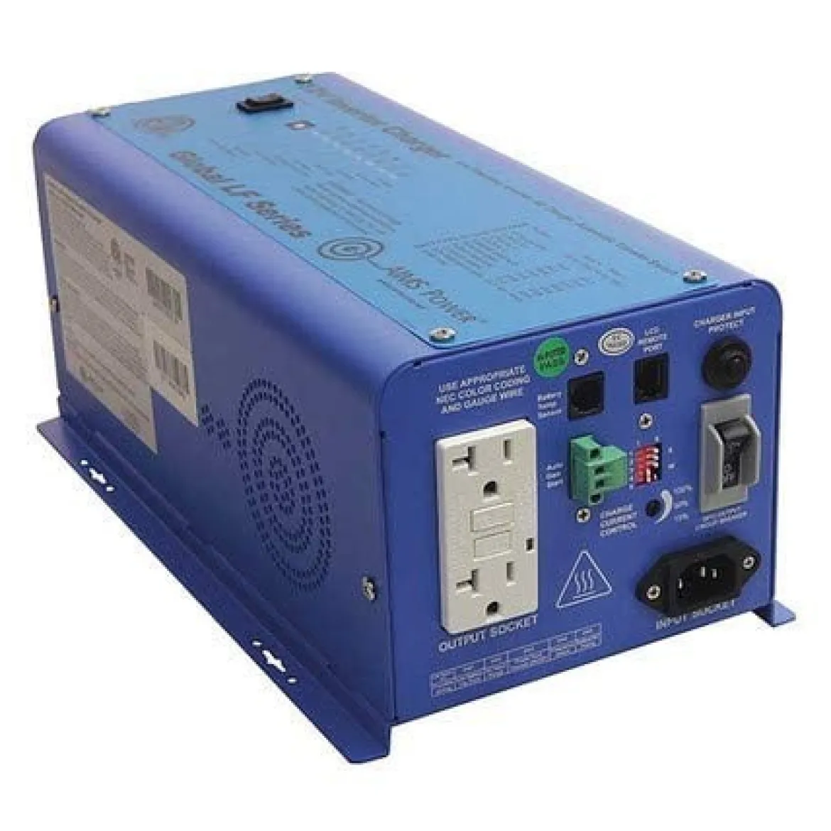 AIMS Power 600W Pure Sine Inverter Charger 12V to 120V (PICOGLF6W12V120VETL)