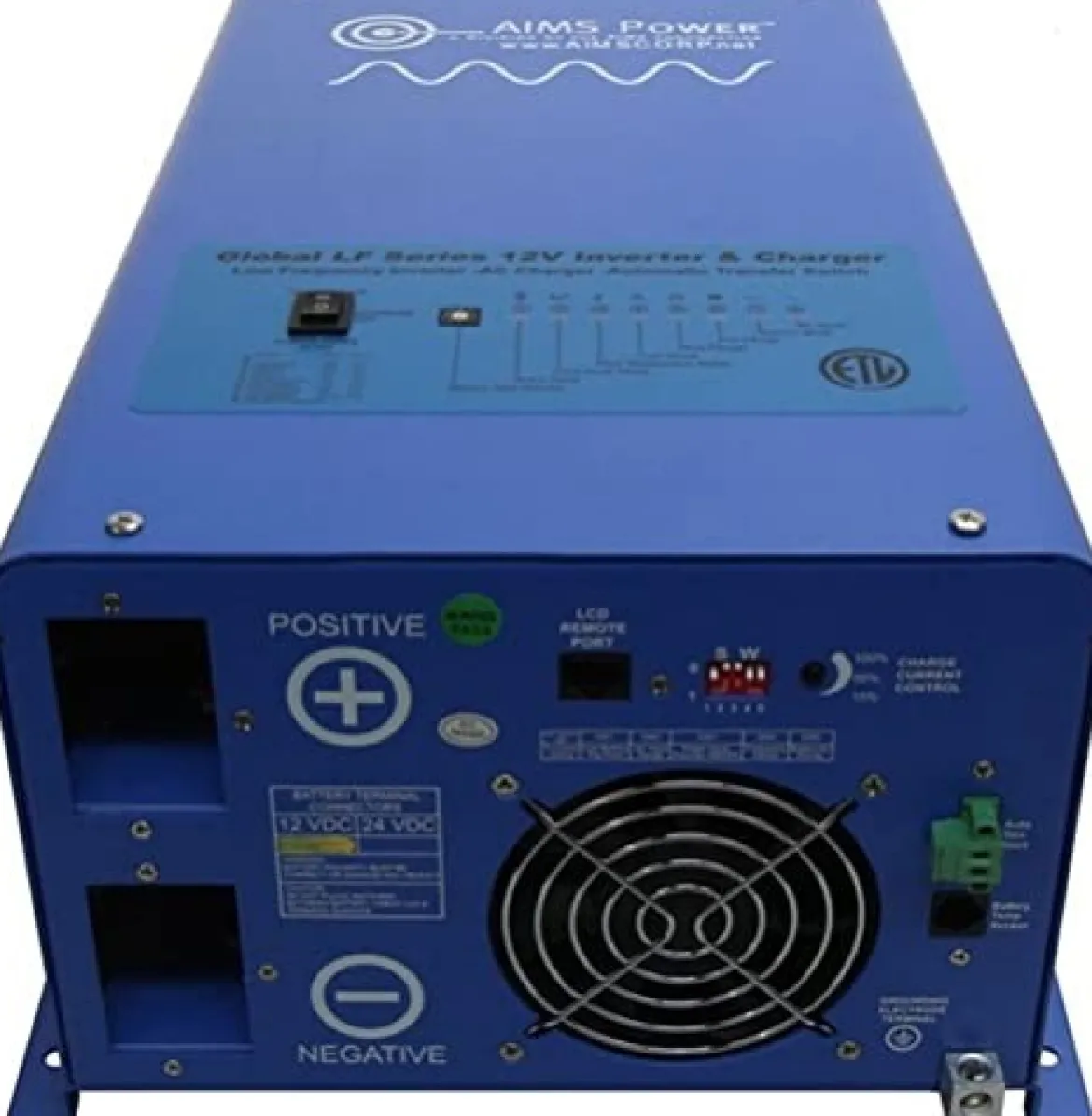 AIMS Power 1500W Pure Sine Inverter Charger (PICOGLF15W12V120V)