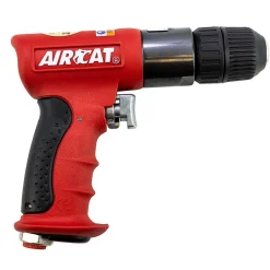 Aircat 4338 3/8 Inch Red Composite Reversible Power Drill (4338)