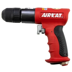 Aircat 4338 3/8 Inch Red Composite Reversible Power Drill (4338)