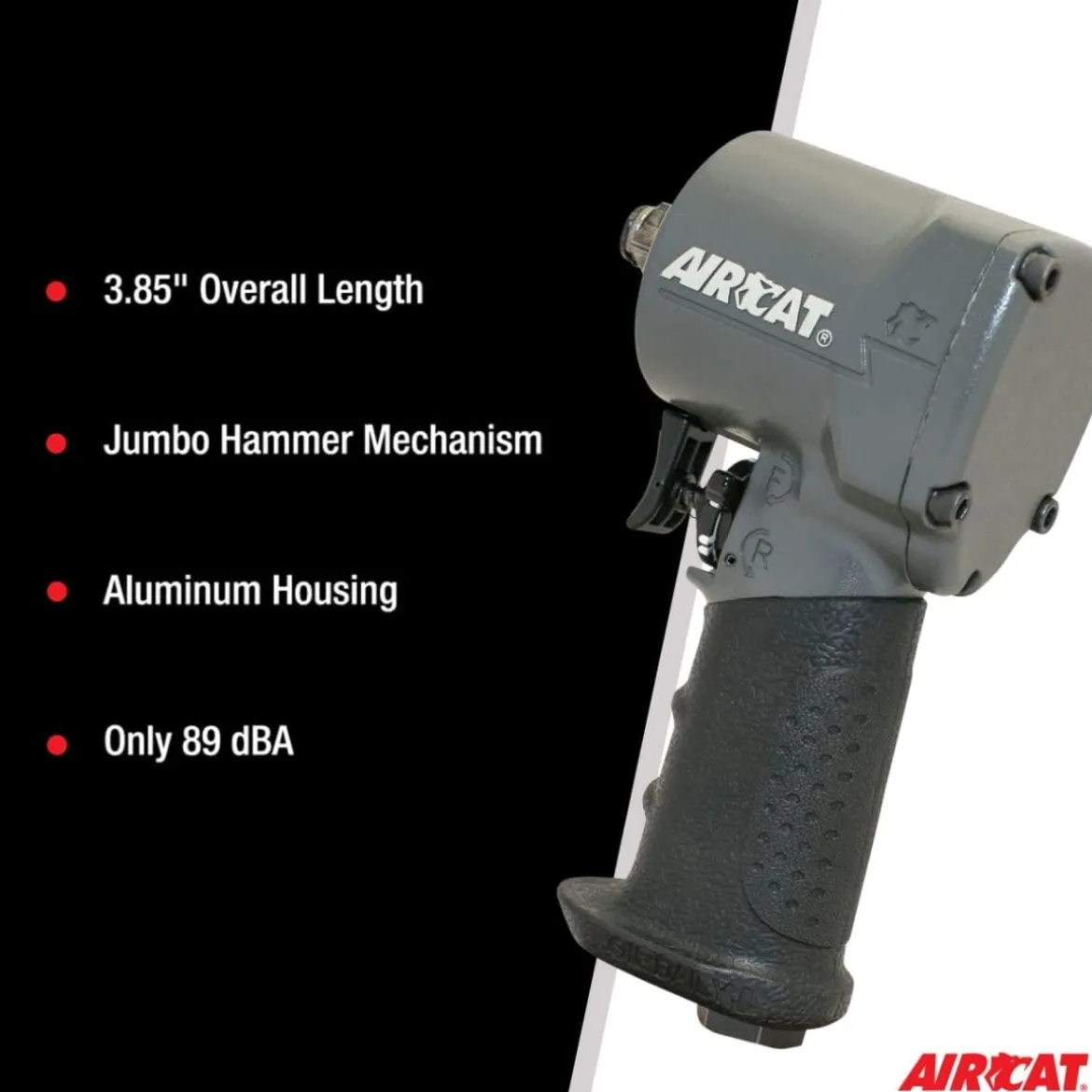 AIRCAT 1/2" Stubby Impact Wrench (1057-TH)