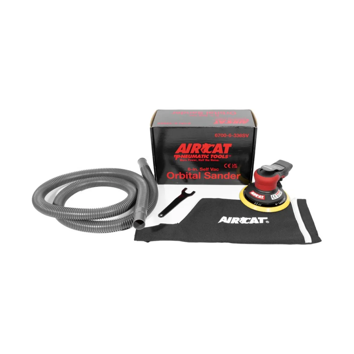 Aircat Pneumatic Orbital Sander with Self-Vacuum (6700-6-336SV)