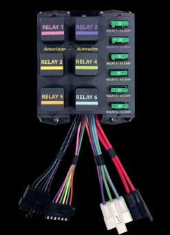 American Autowire 6-Position Banked Relay Panel (AAW510922)