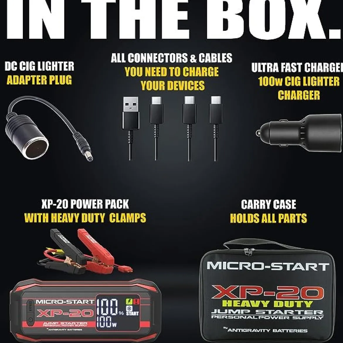 Antigravity Batteries Micro-Start Heavy Duty Lithium Jump-Start (AG-XP-20-HD)