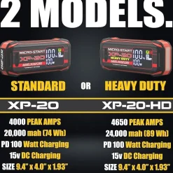 Antigravity Batteries Micro-Start Heavy Duty Lithium Jump-Start (AG-XP-20-HD)