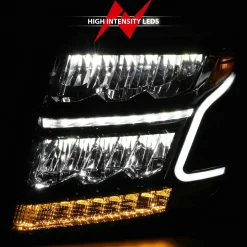 Anzo USA 15-20 Tahoe/Suburban Black Plank Style Headlights (ANZ111478)