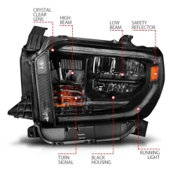 Anzo USA 14-17 Tundra LED Crystal Switchback Headlights (ANZ111531)