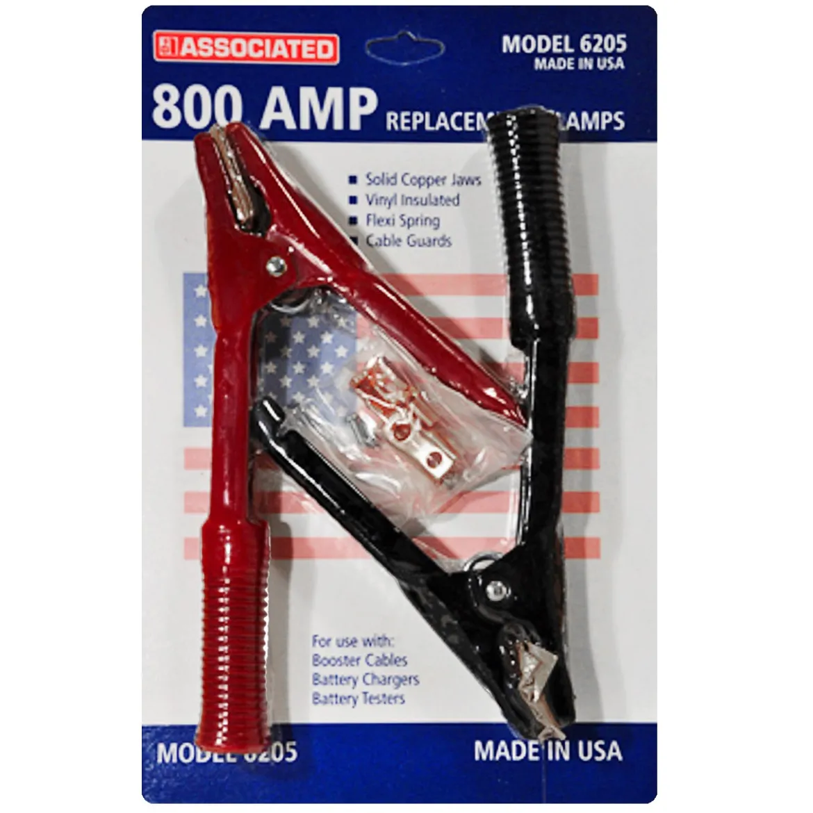 Associated 6205 Battery Booster Cable Clamps (800 Amp)