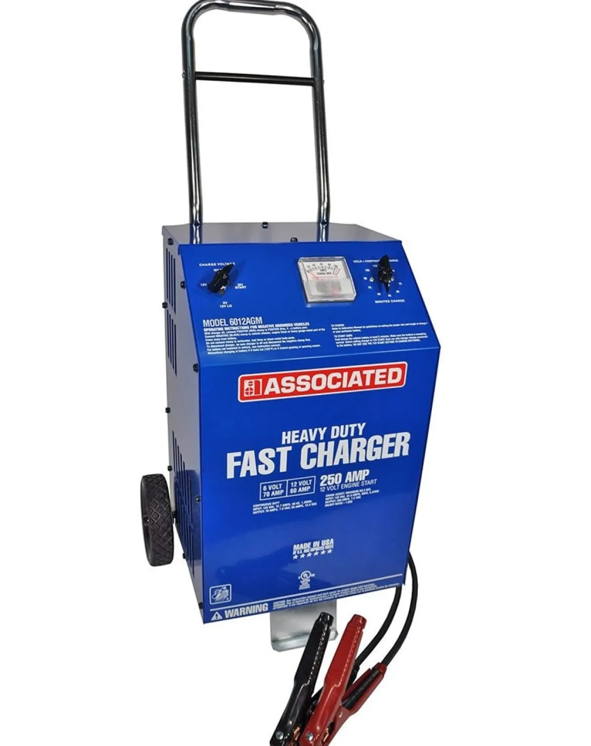 Associated 6012AGM 6/12 Volt Battery Charger (70/60/30 Amp, 250A Cranking)