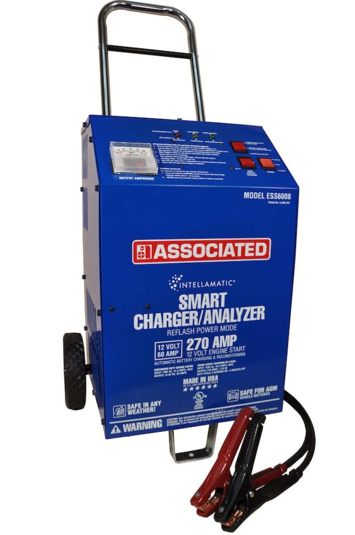 Associated Intellamatic 12 Volt 60 Amp Charger with Wheels (ESS6008)
