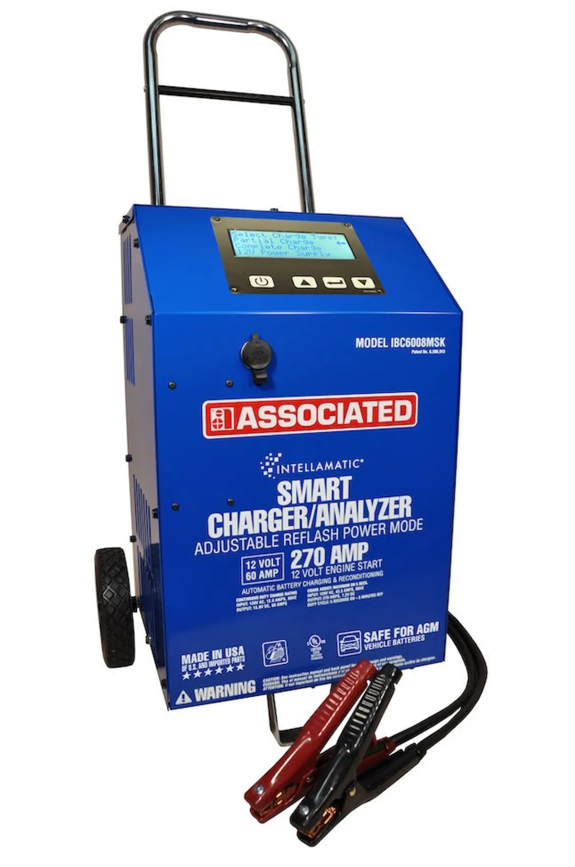 Associated Smart Charger/Analyzer 12V 60/270A Boost Intellamatic with 15A Memory Saver + MS6209-12 + CC6212 (IBC6008MSK)