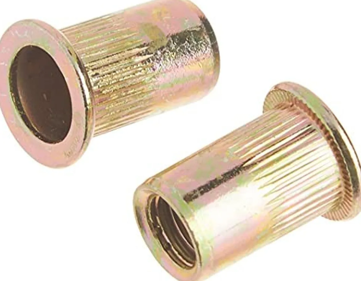 Astro Pneumatic 100 Piece 5/16-18 Zinc Plated Knurled Steel Rivet Nuts (RN516)