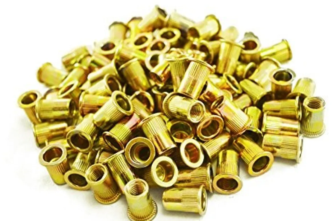 Astro Pneumatic 100 Piece M8 8mm Zinc Plated Knurled Steel Rivet Nuts (RN8M)