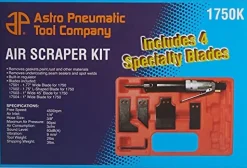 Astro Pneumatic Air Scraper Kit with 4 Specialty Blades (1750K)