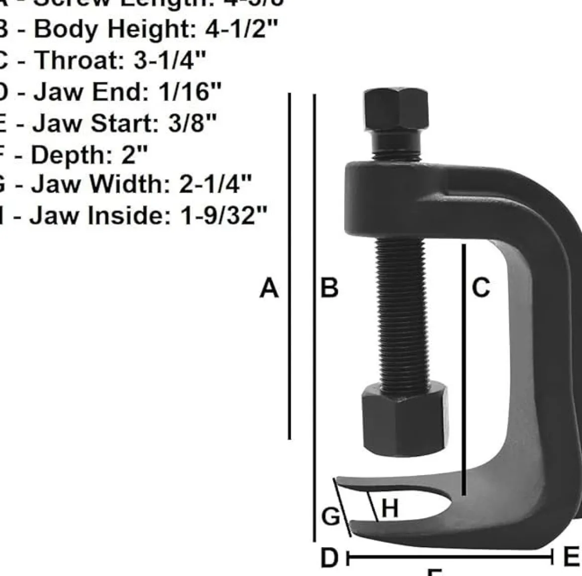 Astro Pneumatic Low Profile Ball Joint Separator (78912)