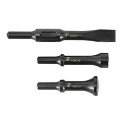 Astro Pneumatic 3-Piece Chisel Hammer Bit Set 498 Shank Slotted Chisel (49803)