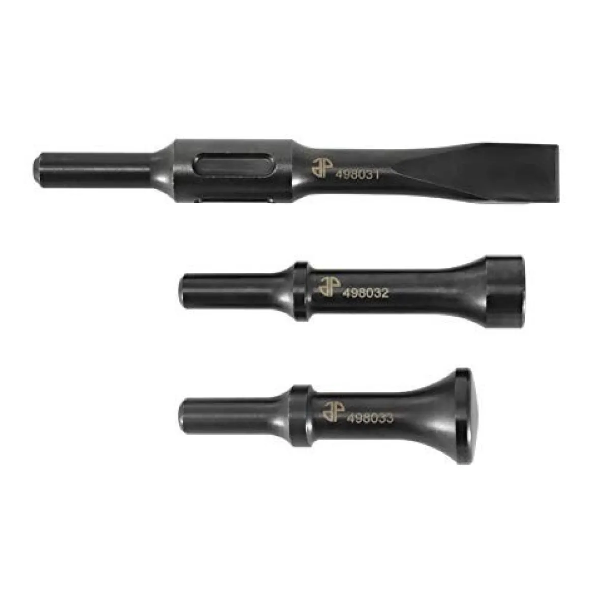 Astro Pneumatic 3-Piece Chisel Hammer Bit Set 498 Shank Slotted Chisel (49803)