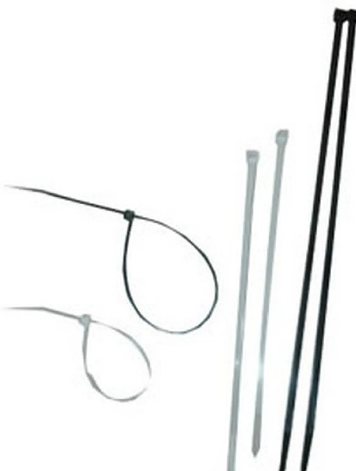 ATD Tools 20408 8" Black UV Stabilized Nylon Cable Ties, 100 pc.