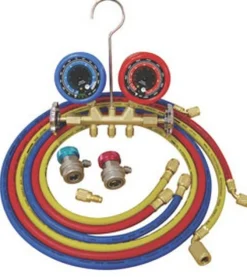 ATD Tools 3694 Deluxe Dual Brass A/C Manifold Gauge Set