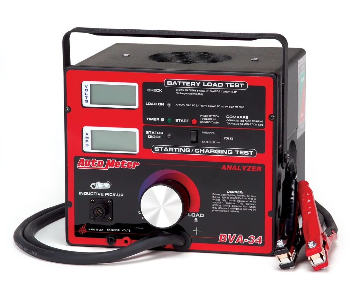 AutoMeter 800 Amp Variable Load Battery/Electrical System Tester (BVA-34)