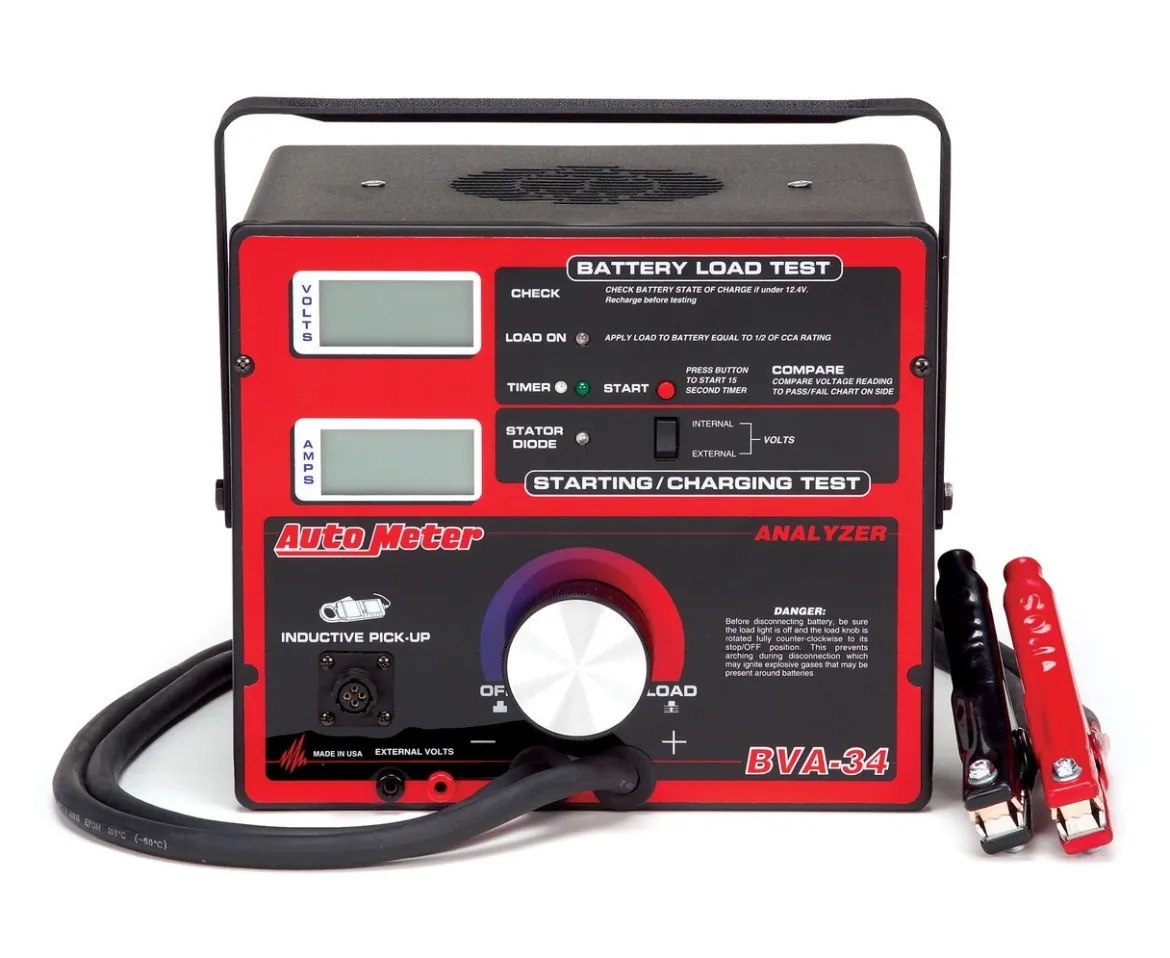AutoMeter 800 Amp Variable Load Battery/Electrical System Tester (BVA-34)