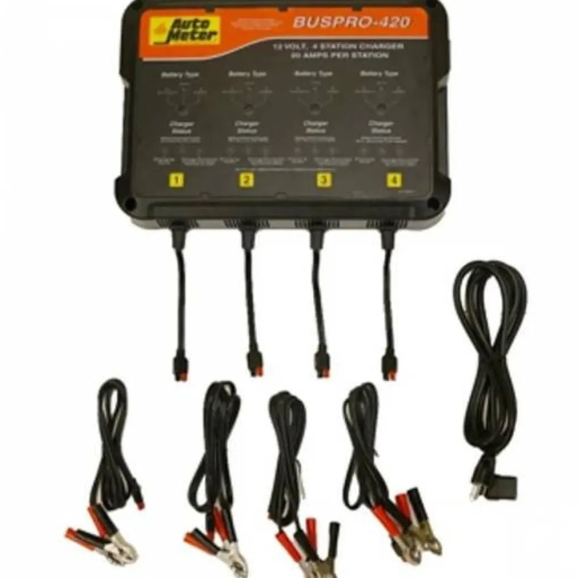 AutoMeter 4 Station Charger 20 Amps per Station 120V for AGM (BUSPRO-420)