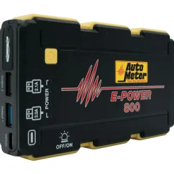 AutoMeter Jump Starter, Emergency Battery Pack, 14.8V, 800A Peak, 1800 mAh (EP-800)